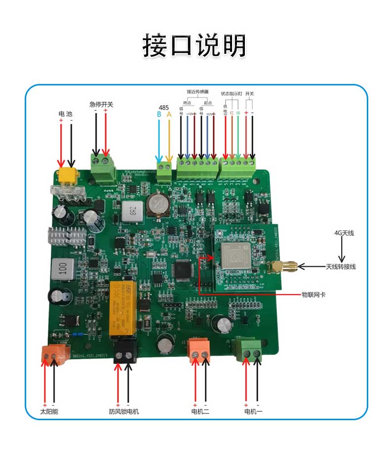 光伏板清扫机器人电路板